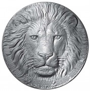 Ivory Coast LION series BIG FIVE MAUQUOY HAUT RELIEF 200 Francs Palladium coin 2020 Ultra High Relief Antique finish 1 oz